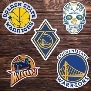 🏀 Golden State Warriors Sticker Bundle – 5 Pack (3” Each) 🏆